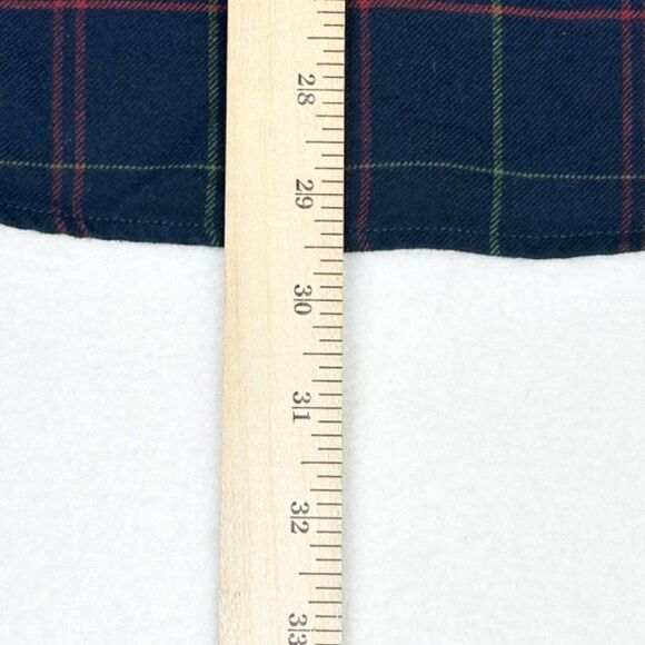 Untuckit Shirt XL Blue Plaid Flannel Long Sleeve Button Front - Picture 7 of 7